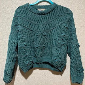 Pull&Bear Cropped Knit Sweater